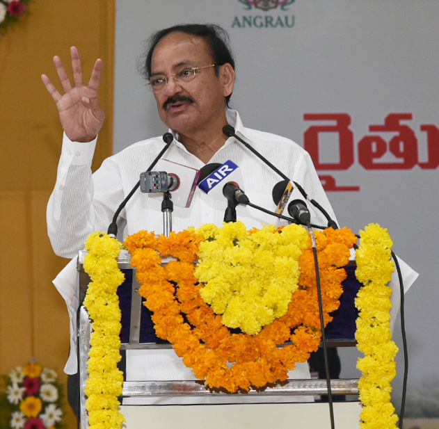 Concerted efforts are required to drive away the agrarian distress: Vice President Naidu