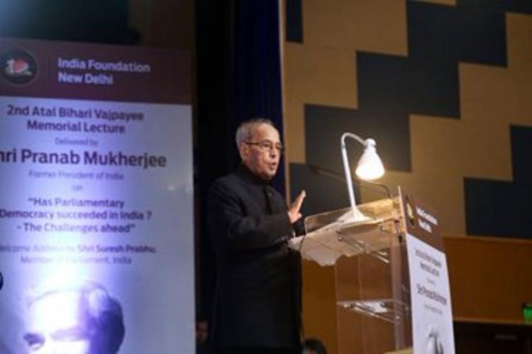 Former Indian President Pranab Mukherjee warns against majoritarianism