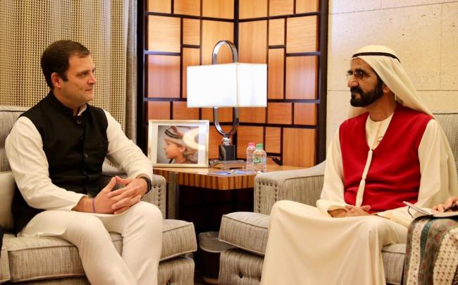  Rahul Gandhi meets UAE VP