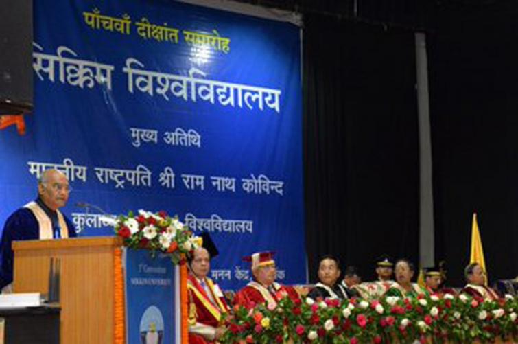 President of India Kovind graces the 5th convocation of Sikkim University