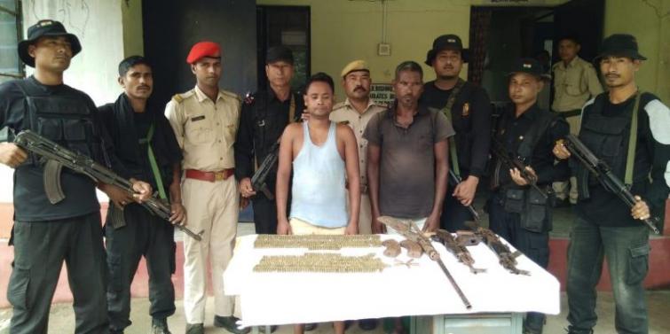 Security forces nab two Adivasi extremists with huge cache of arms-ammu in Assamâ€™s Kokrajhar
