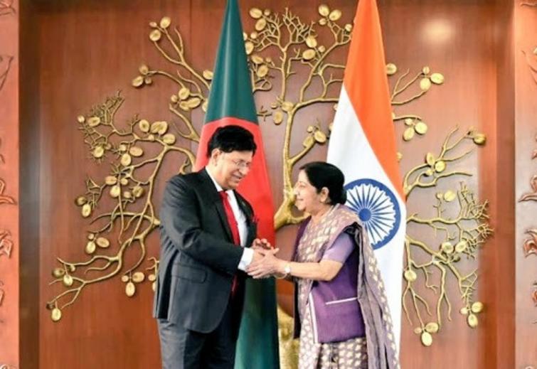 Dr. Abdul Momen meets Sushma Swaraj, India-Bangladesh sign four documents