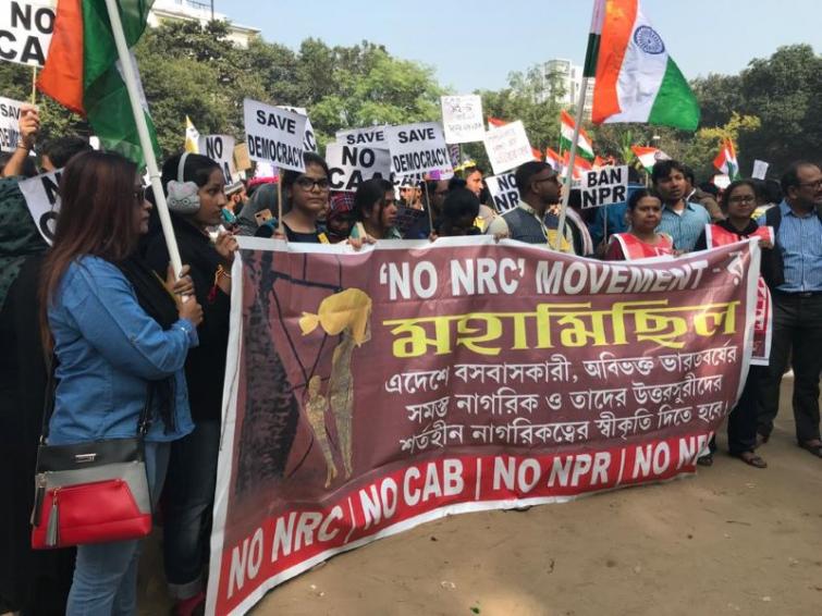 Students gather to protest against CAA, NRC in Kolkata
