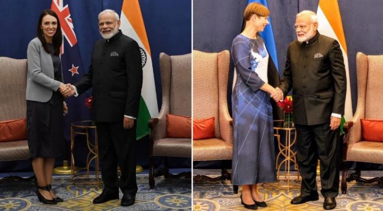 PM Modi holds bilateral meetings with New Zealand PM, Estonian President