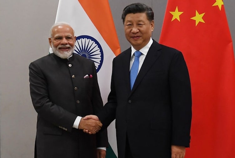 PM Modi meets Chinese president Xi Jinping on the margins of 11th BRICS Summit