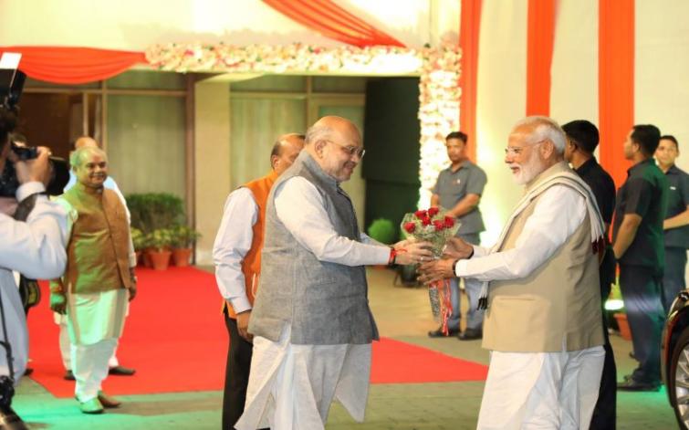 PM Modi wishes Home Minister Amit Shah who turns 55 today