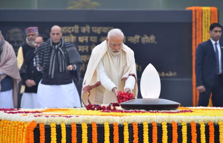 Narendra Modi pays tribute to former PM Atal Bihari Vajpayee on 95th birth anniversary