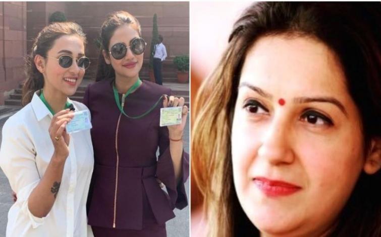Loved what you both are wearing: Shiv Sena's Priyanka Chaturvedi supports Mimi, Nusrat amid controversy