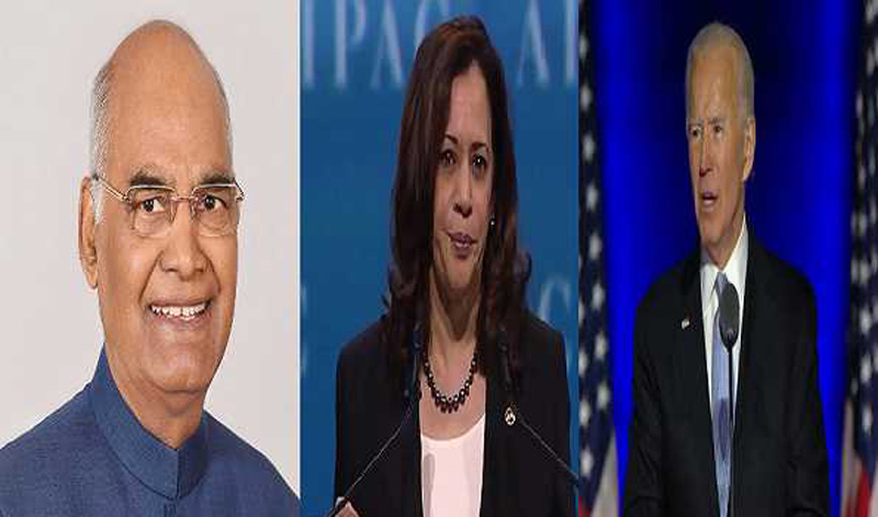 President Kovind congratulates Biden, Kamala on US poll victory