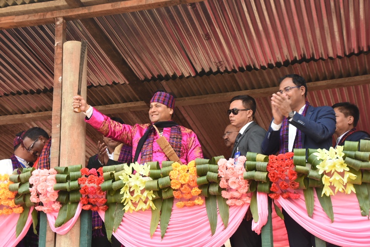 Sarbananda Sonowal attends Singpho ethno-cultural festival 36th Shapawng Yawng Manau Poi