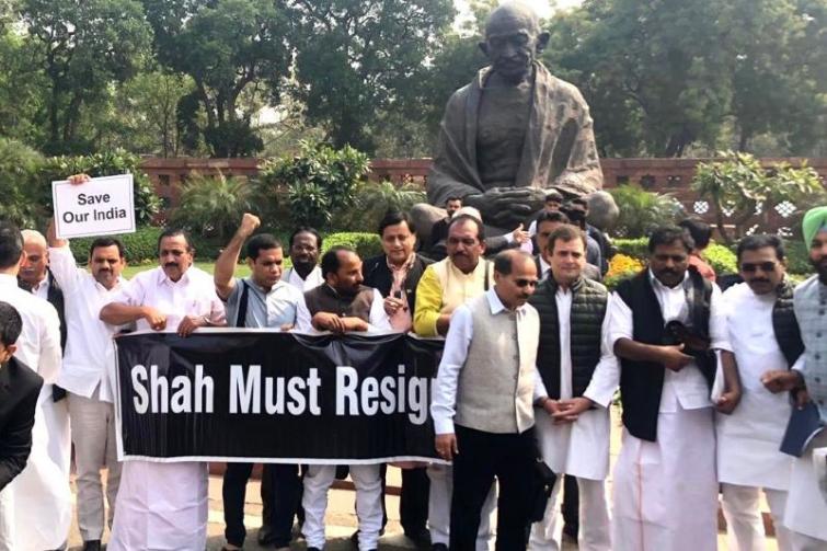 Lok Sabha adjourned till 12:30 pm amid chaos over suspension of Congress MPs