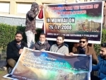 Kashmiri leader Mir Junaid organises sit-in protest against Pakistan in memory of Mumbai terror attack