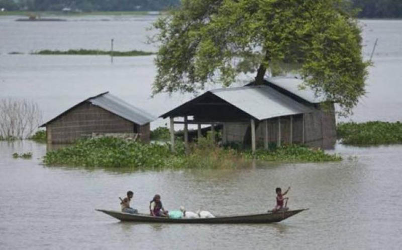 Central team visits Assam to assess the flood-landslide damages of the state