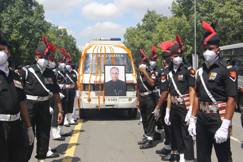 State funeral of former President Pranab Mukherjee takes place with full military honour