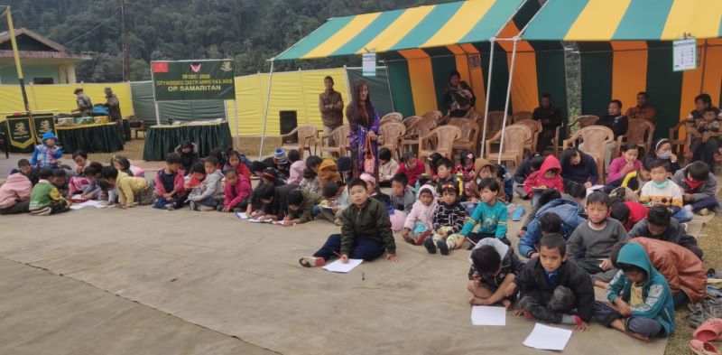 Indian army distributes books among underprivileged students in Arunachal