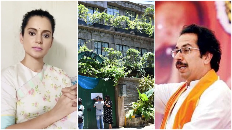 Kangana dares Uddhav Thackeray, says will see his arrogance crumble after BMC gashes her Mumbai office before court stay