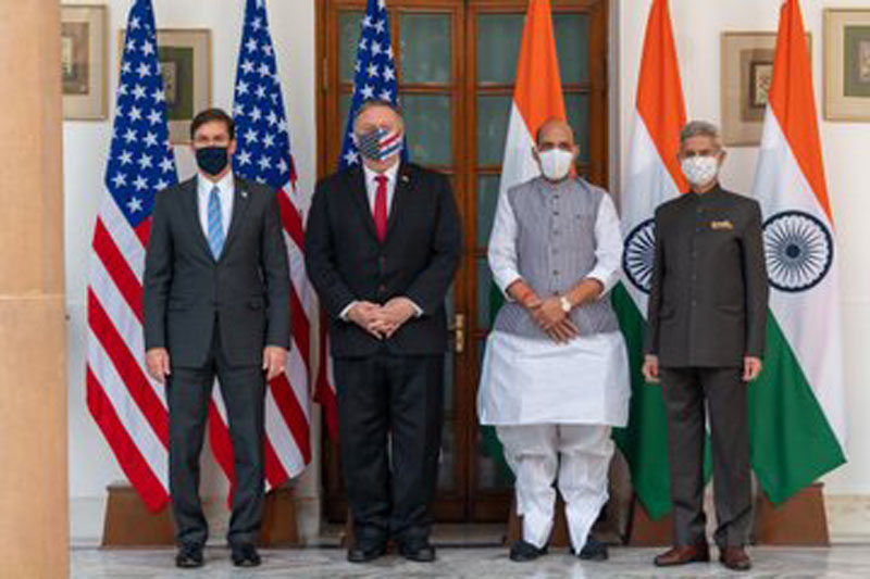 India-US sign BECA during '2+2 Dialogue'