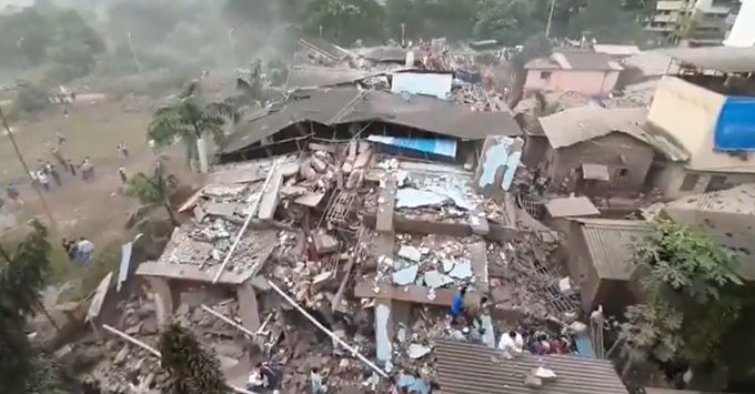 15 inured, 70 feared trapped as building collapses in Maharashtra's Raigad