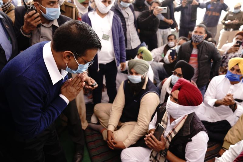 Arvind Kejriwal put under house arrest by Delhi Police post Singhu visit, claims AAP