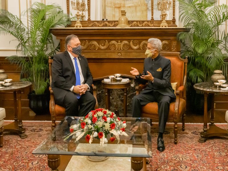 Jaishankar, Pompeo discuss Indo-Pacific, Quad, counter-terrorism