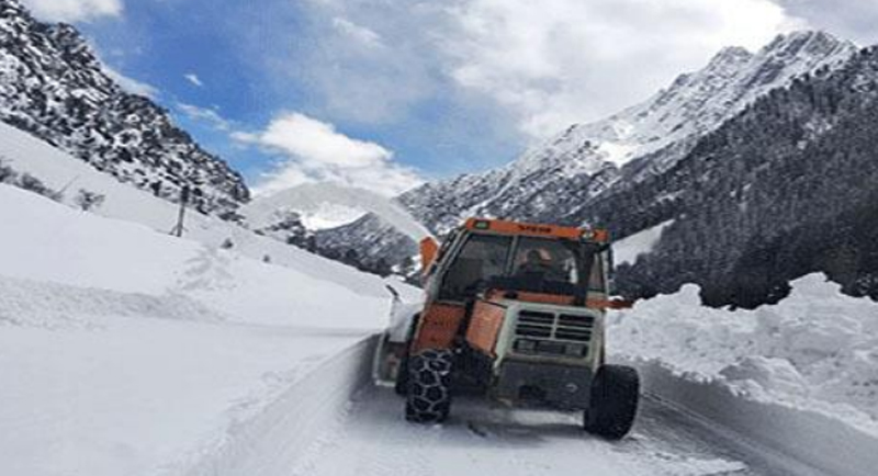 Jammu and Kashmir: Snow cleared from Peer Ki Gali mountain pass