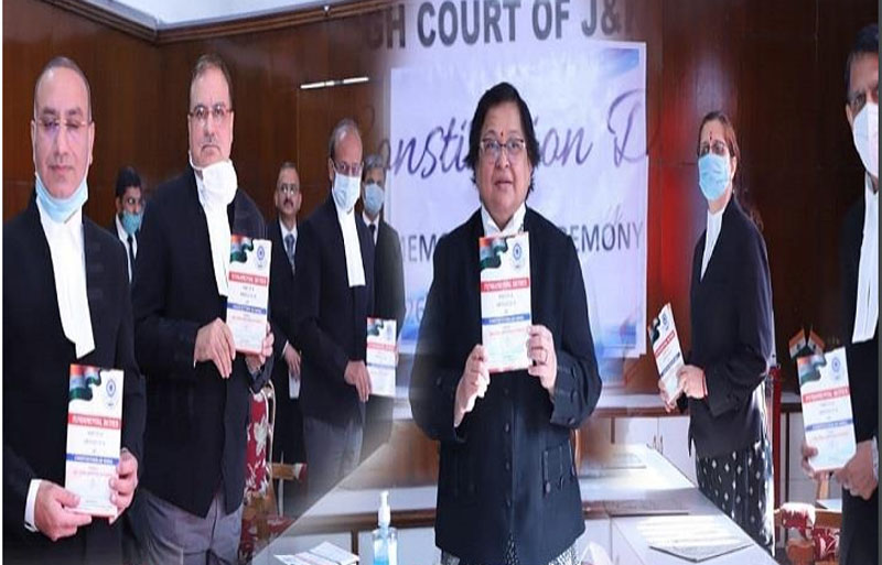 CJ Gita Mittal reads out preamble at Jammu Wing