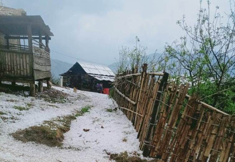Heavy rain, hailstones hit several villages in Nagaland