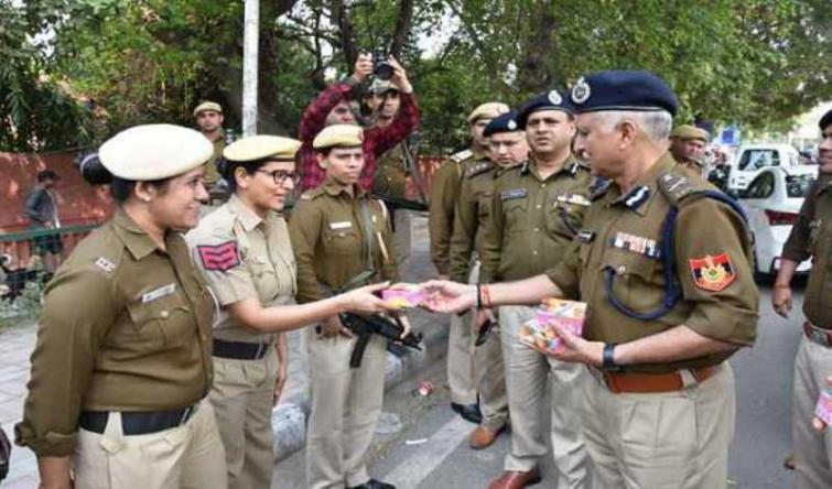 Holi celebration: Delhi Police chief visits violence-hit Northeast Delhi, exchange sweets