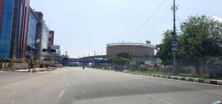 Self-imposed complete shutdown in Telangana following Janata curfew