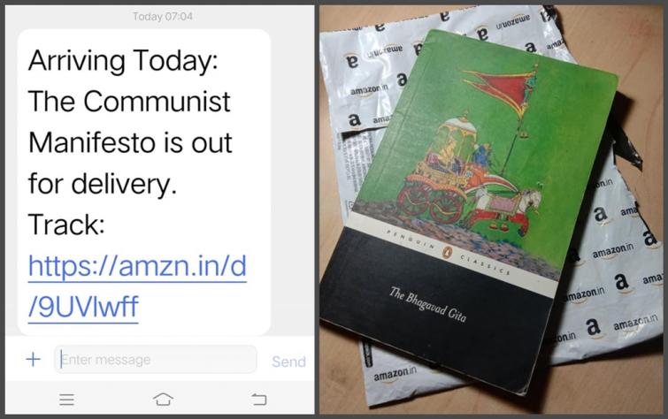 Kolkata man orders Communist Manifesto on Amazon, receives Bhagavad Gita instead