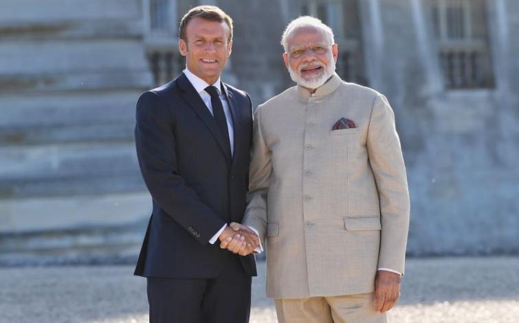 President Emmanuel Macron raises Kashmir issue with PM Modi