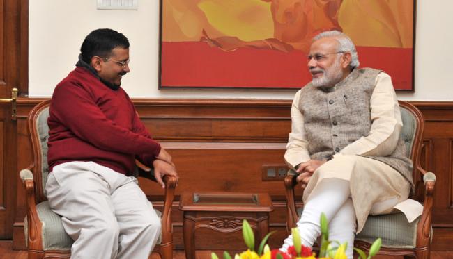 Narendra Modi wishes Arvind Kejriwal on taking oath as Delhi CM, wishes him a fruitful tenure 