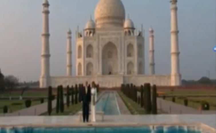Donald Trump, First Lady Melania Trump visit Taj MahalÂ Â 