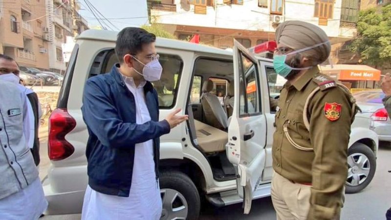 AAP leader Raghav Chadha detained ahead of protest outside Amit Shah's home