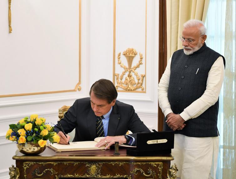 Brazil, India sign multiple memorandums of understanding during President Bolsonaro's visit