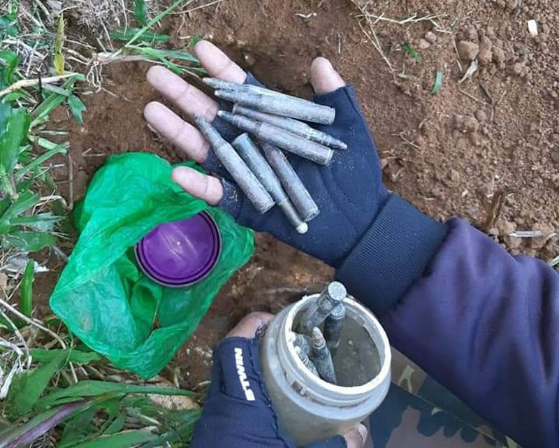Large number of ammunition recovered in Meghalaya's East Garo Hills