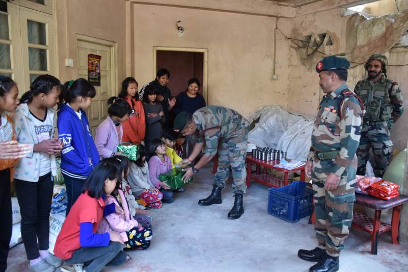 Assam Rifles organise pre-Christmas celebrations at Bethel Children Home