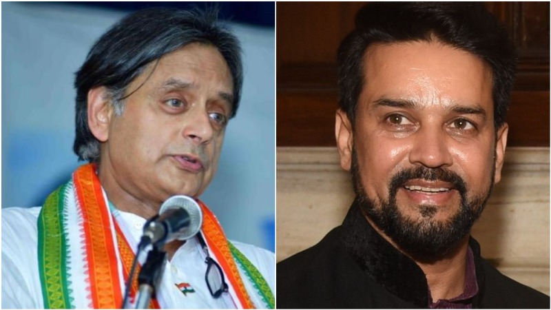 'In worst possible taste': Shashi Tharoor slams Anurag Thakur's remark on Nehru-Gandhi