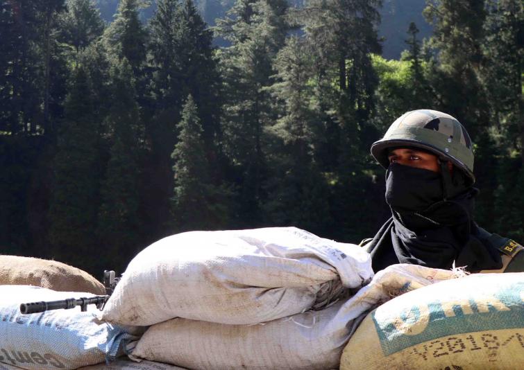 Militant hideout busted near LoC in Uri
