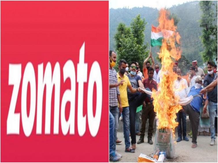 Zomato employees burn official t-shirts to protest against bloody face off at Ladakh