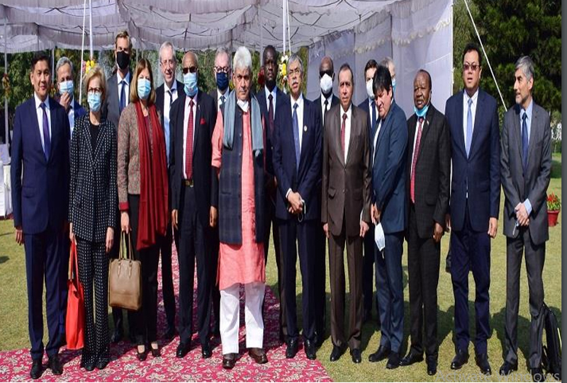 Jammu and Kashmir: LG Manoj Sinha meets foreign envoys