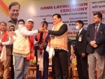 1040 militants of five outfits surrender before Assam CM in Guwahati