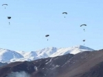 Indian Army's airborne exercise underway in Ladakh