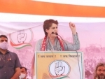 Priyanka Gandhi stops speech in UP's Mathura after rape survivor's mother raises slogans