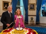 US President Joe Biden, First Lady light diya in White House to celebrate Diwali