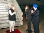 Naredra Modi arrives in New York, to address 76th UNGA session today
