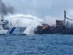 ICG ships continue its efforts to control fire onboard MV X-Press Pearl off Colombo