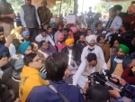 Punjab: Arvind Kejriwal joins dharna of contractual teachers in Mohali