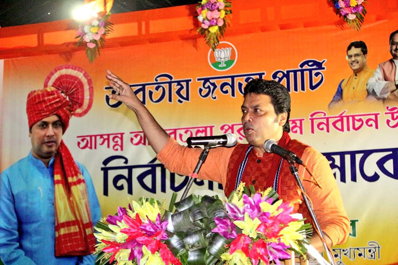 Tripura: Biplab Deb accuses TMC of importing culture of violence and hatred from Bengal