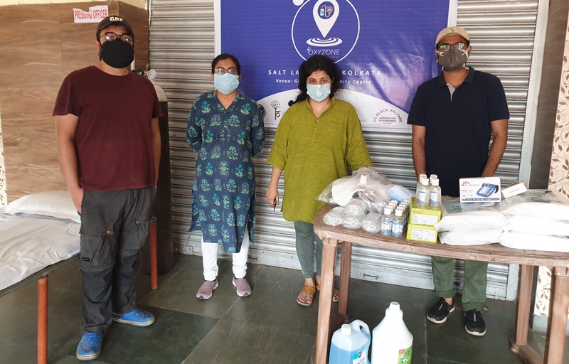 Citizen driven ‘Oxyzone’ steps up to provide free Oxygen to Covid patients in Kolkata